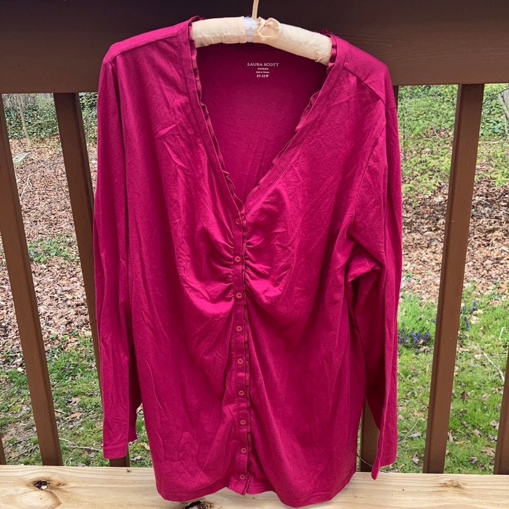 Laura Scott pink blouse